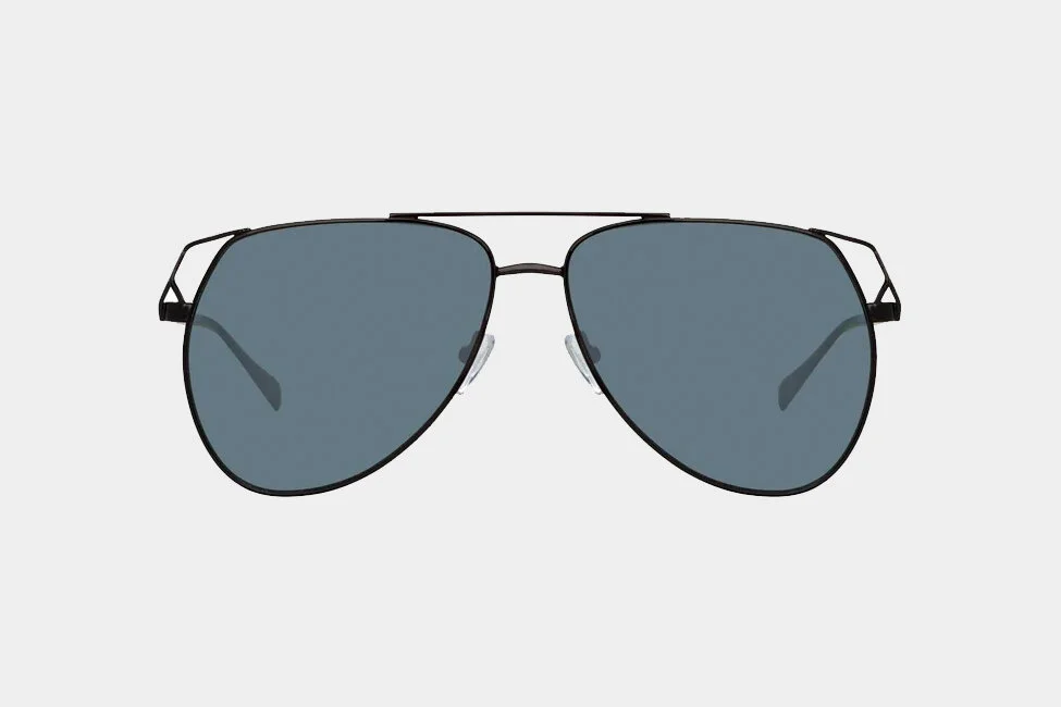 Linda Farrow x The Attico | Telma Aviator Sunglasses (Black) — A